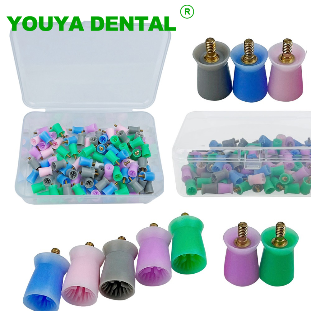 Teeth Whitening Express - 100pcs/Box Dental Prophy Cup Screw-In/Latch Type