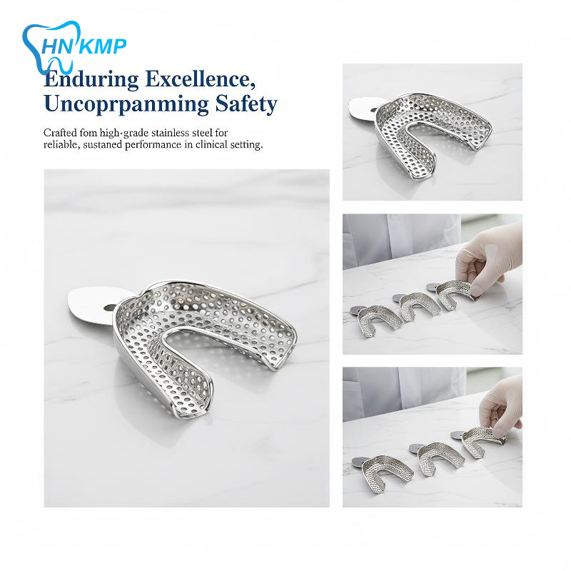 Teeth Whitening For Trays - 6Pcs Stainless Steel Dental Impression Trays