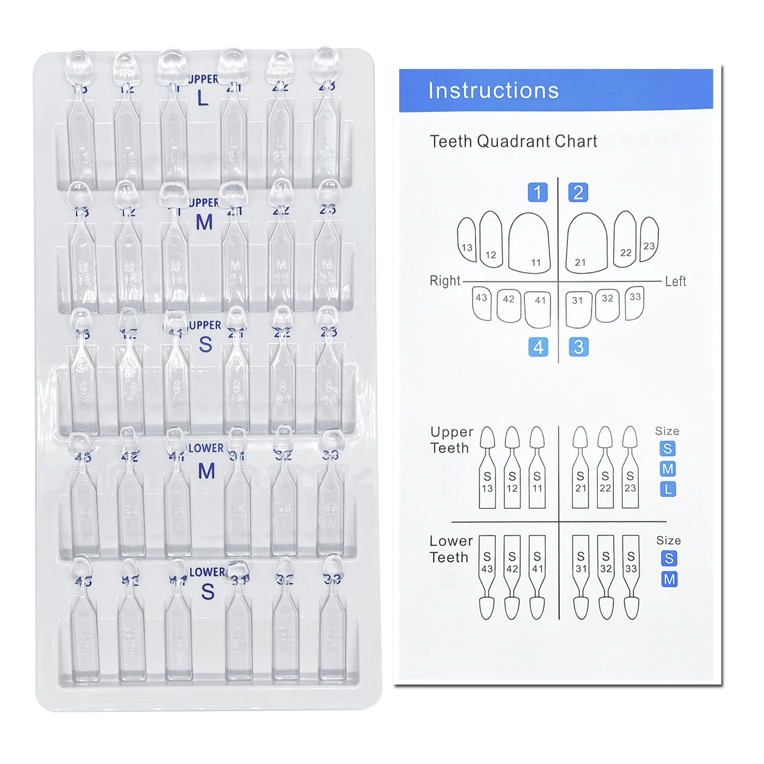 32pcs/Set Dental Veneer Mould  - Teeth Whitening Kit With Light review and price