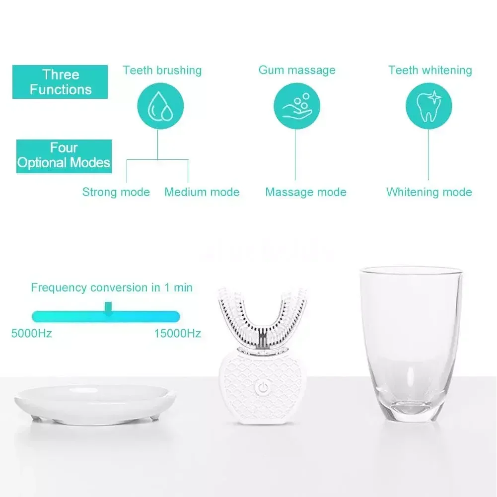 Ultrasonic Electric Toothbrush - Teeth Whitening Blue Light review and price