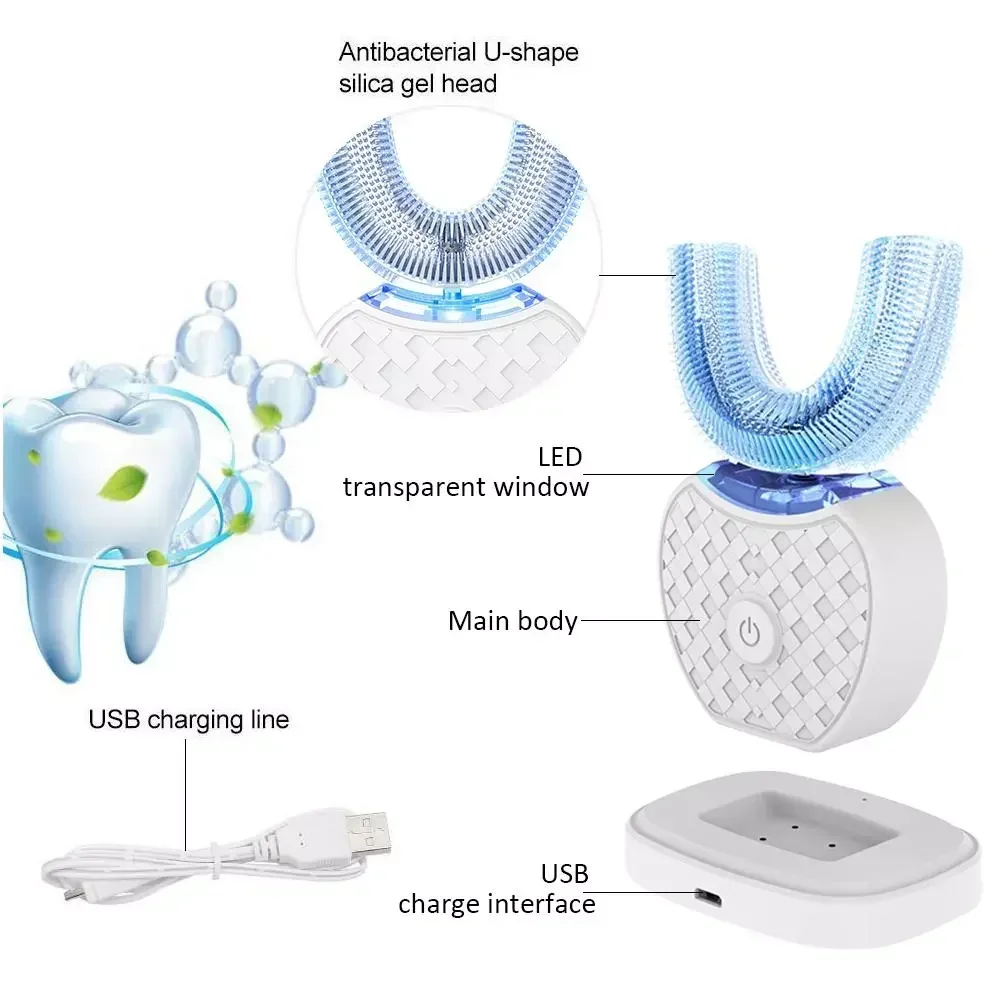 Ultrasonic Electric Toothbrush - Teeth Whitening Blue Light review and price