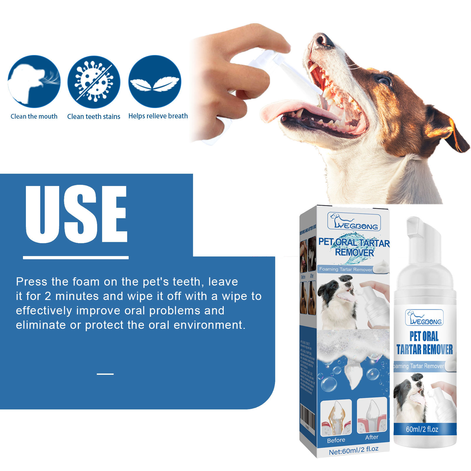 Yegbong Pet Tartar Remover Cle - Teeth Whitening Yellow Teeth review and price