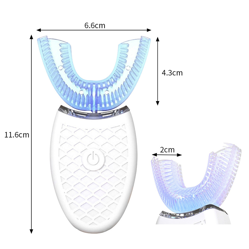 Soft Bristle U Shape Smart Tee - Teeth Whitening Blue Light review and price
