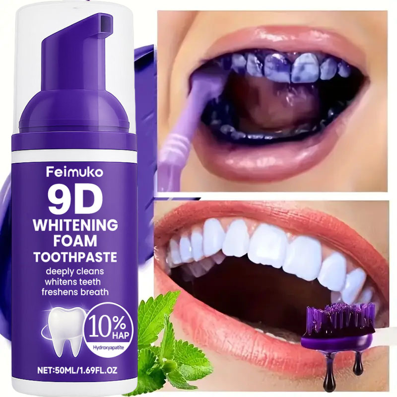 9D Purple Teeth Whitening Toot - Teeth Whitening Yellow Teeth review and price