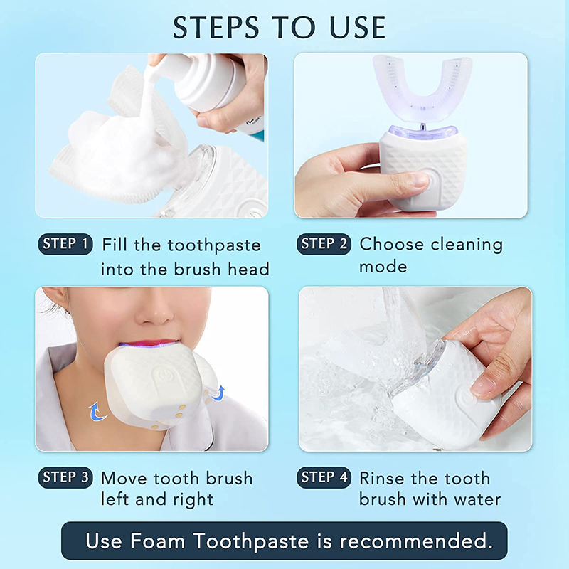 U-Shaped Rechargeable Light Qu - Teeth Whitening Kit With Light review and price
