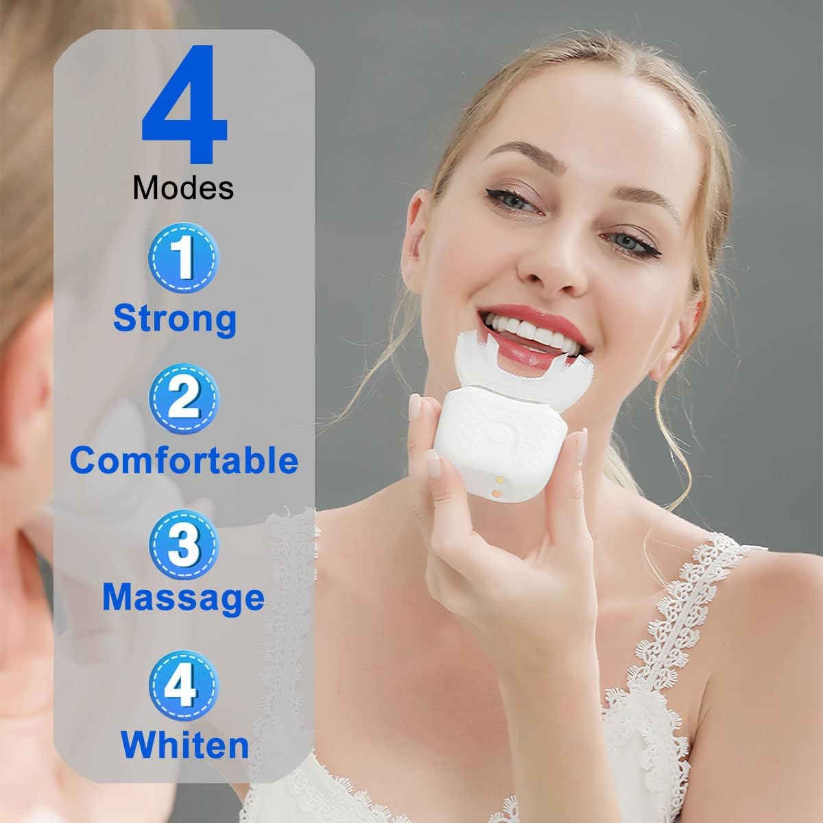 Dental Care U shape electric t - Teeth Whitening Blue Light review and price