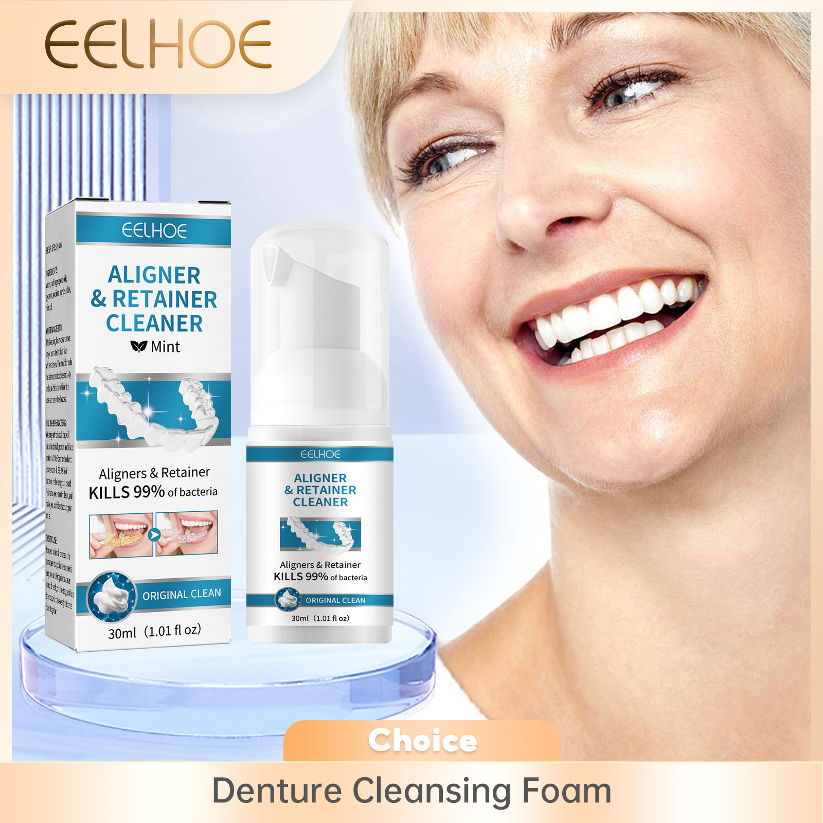 Aligner Denture Cleaner Foam D - Teeth Whitening For Braces review and price