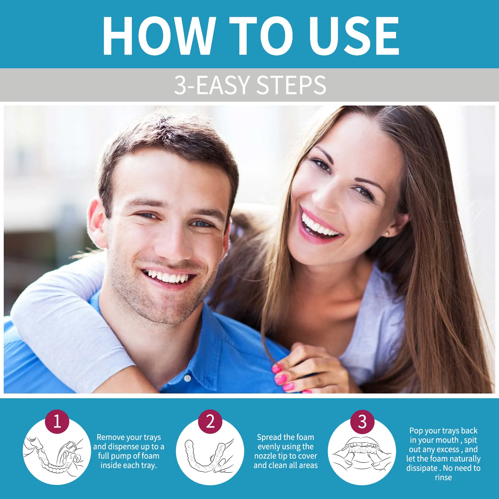 Aligner Denture Cleaner Foam D - Teeth Whitening For Braces review and price