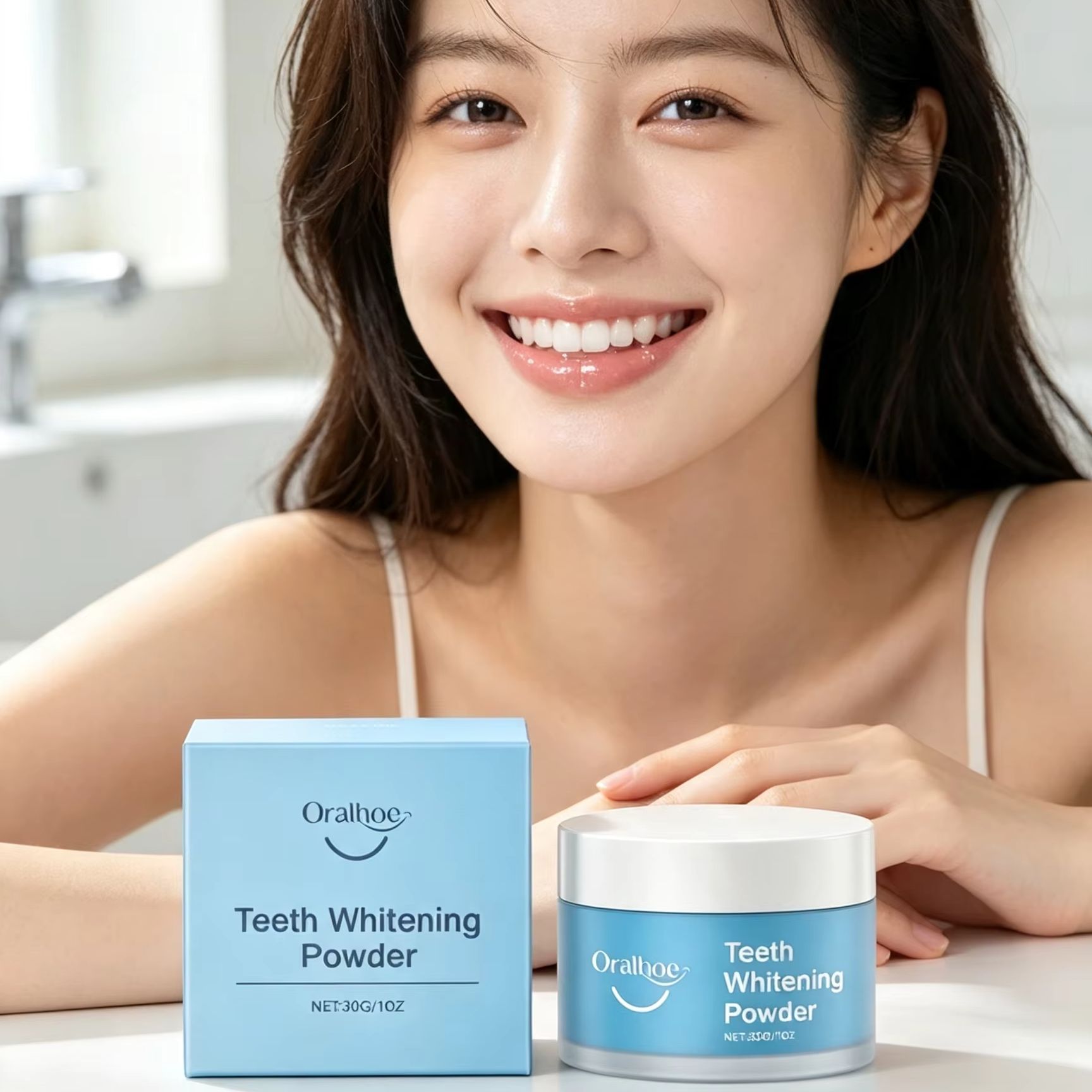 Oralhoe Tooth Powder for Brush - Teeth Whitening Q&M review and price