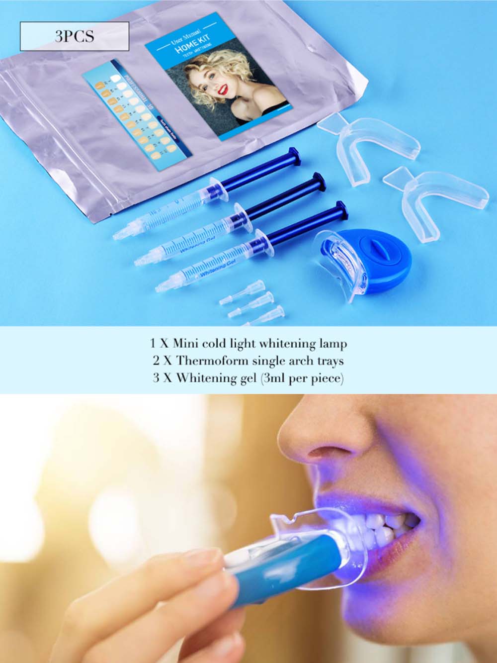 Top Quality Peroxide Teeth Whi - Teeth Whitening Kit With Light review and price