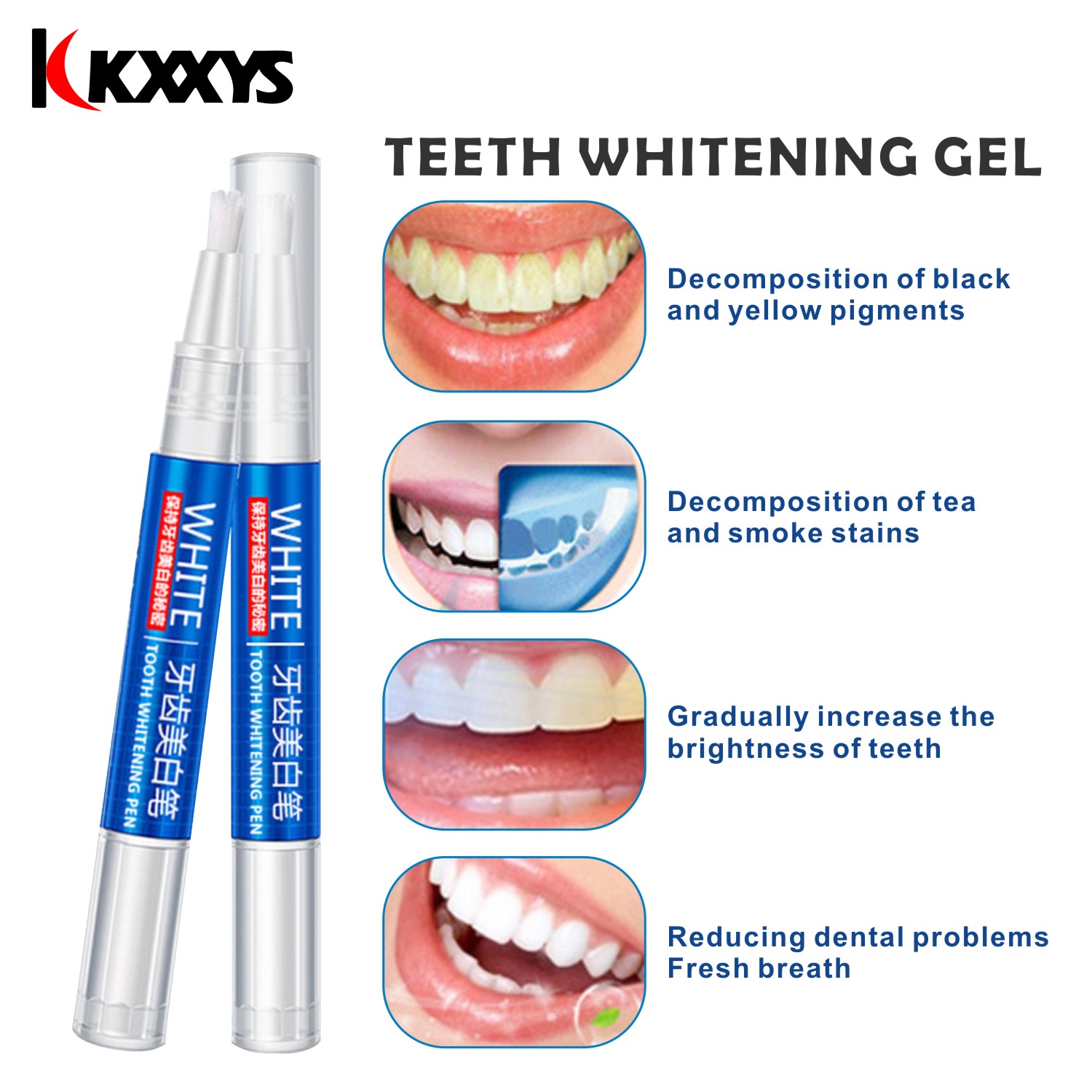 2pcs*3ml Popular White Teeth W - Whitening Pen Bleach review and price