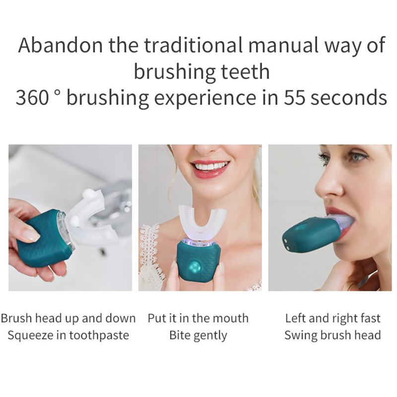 Portable U-shaped electric too - Teeth Whitening Blue Light review and price