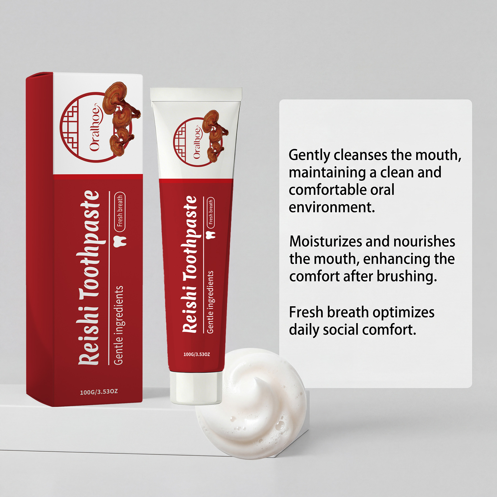 Lingzhi Herbal Toothpaste Teet - Teeth Whitening Yellow Teeth review and price